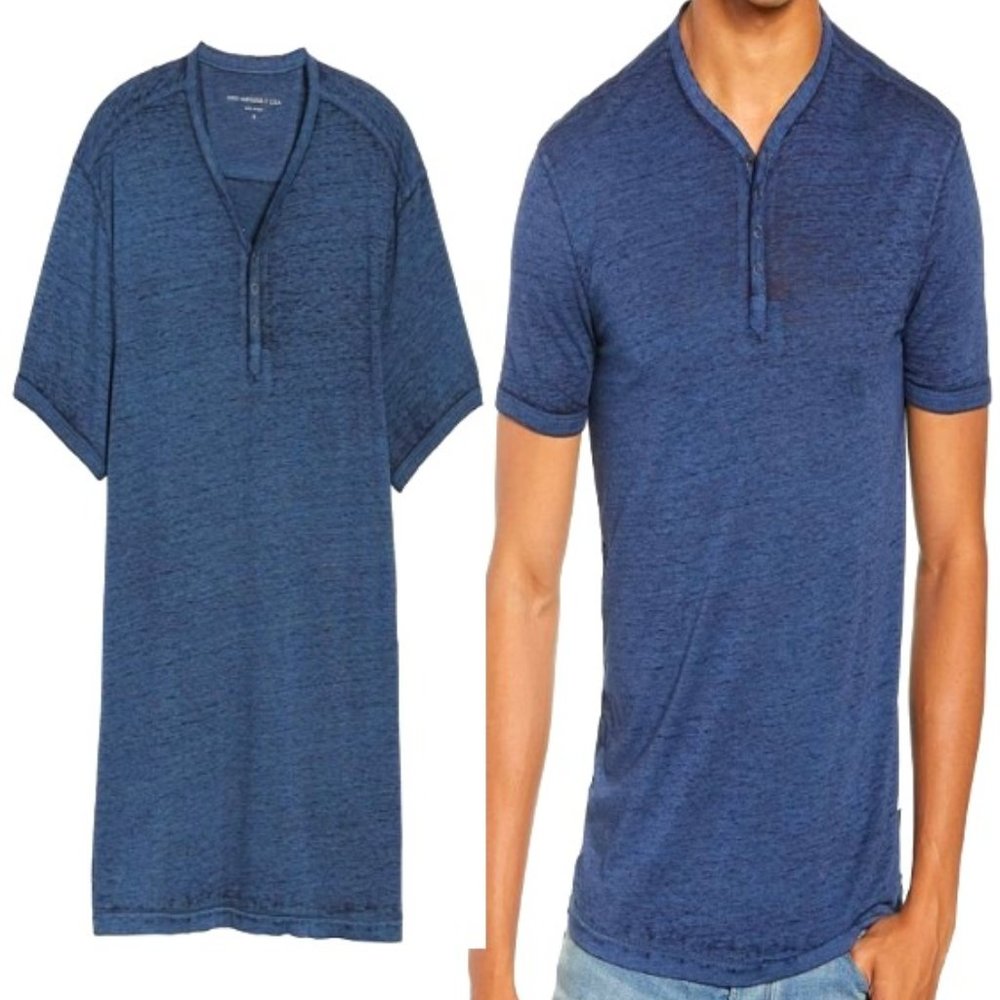 John Varvatos Star USA Snap Henley - NWOT - READ 09/24